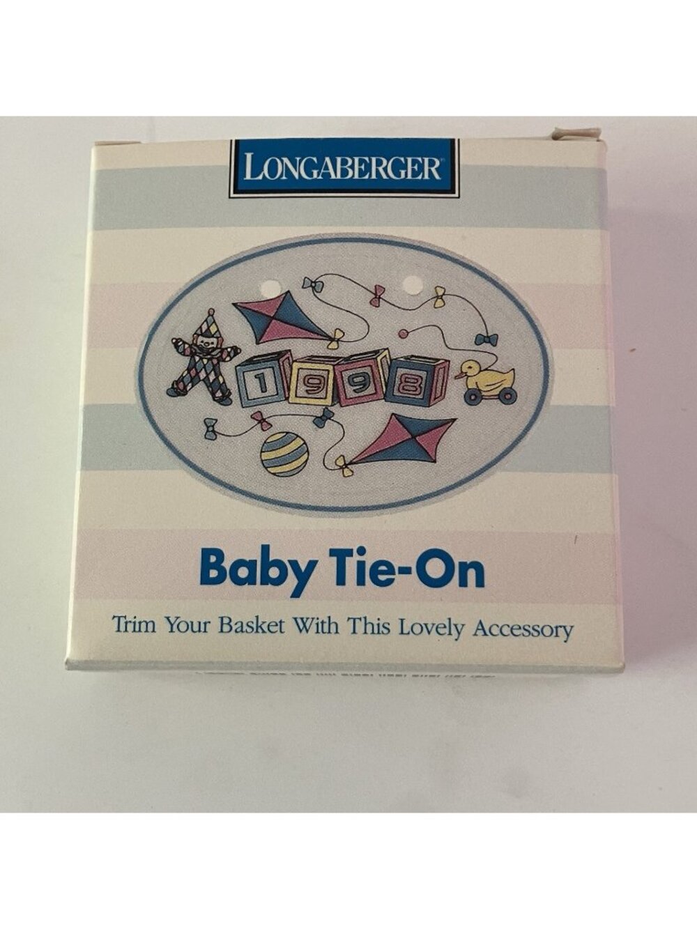 Longaberger 1998 Baby Tie On In Box